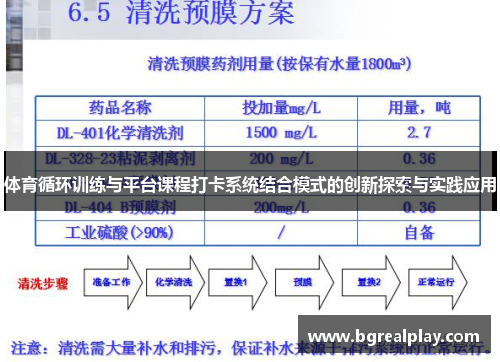 体育循环训练与平台课程打卡系统结合模式的创新探索与实践应用